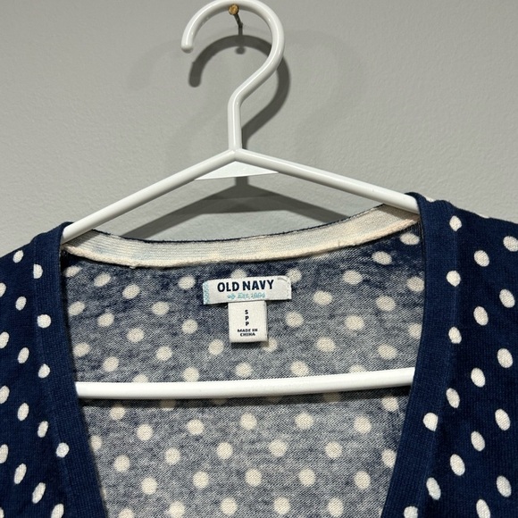 Polka dot fitted cardigan V neckline - Picture 5 of 5